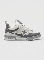 Tênis "LV" Skate Cinza e Off-White