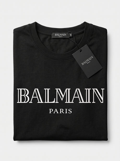 Camiseta "Balmain Paris" Cromada