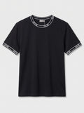 Camiseta "Dior" gola e punhos jacquard