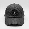 Boné "Chanel" de Couro