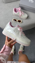 Tênis Nike Air Force 1 Rosa Metalico