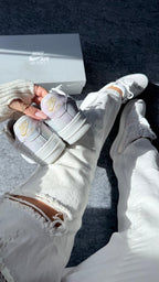 Tênis Nike Air Force 1 Rosa Metalico